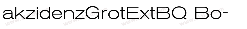 akzidenzGrotExtBQ Bo字体转换